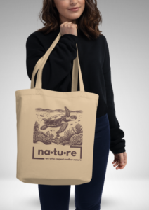 Keep the Sea Plastic Free - Eco Tote Bag - 100% Organic Cotton 3/1 Twill - Image 3