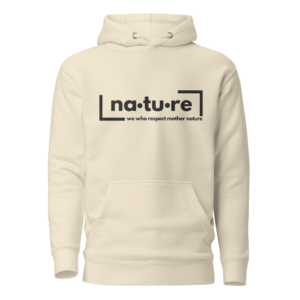 Nature Slogan Hoodie - Black Lettering - Image 2