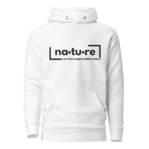 Nature Slogan Hoodie - Black Lettering - Image 4