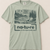 Camp lake shirt, sage, front view — Nature Wear Brand