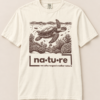 Sea turtle shirt, ivory, front view — Nature Wear Brand