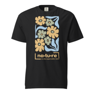 Boho Flower T-shirt - Golden Touch of Nature - Image 4