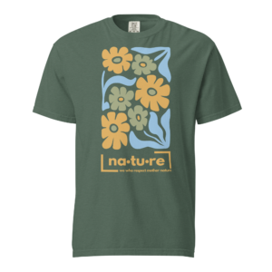 Boho Flower T-shirt - Golden Touch of Nature - Image 3