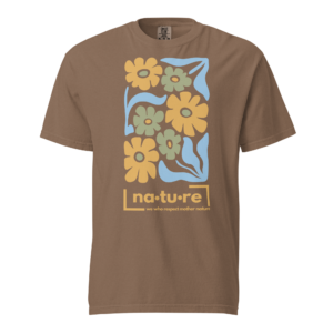 Boho Flower T-shirt - Golden Touch of Nature - Image 5