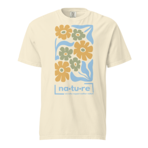Boho Flower T-Shirt - Baby Blue Bohemian Charm - Image 2