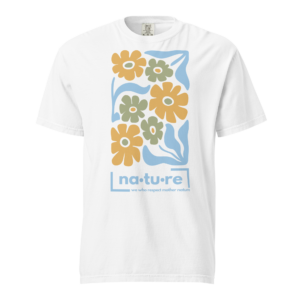 Boho Flower T-Shirt - Baby Blue Bohemian Charm - Image 4