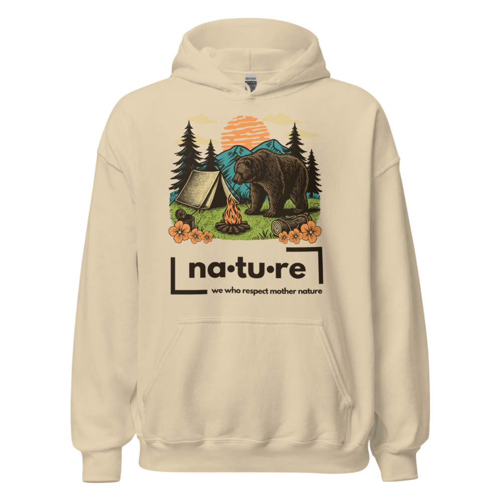 Camp Bear Hoodie – Cozy, Eco-Friendly Comfort