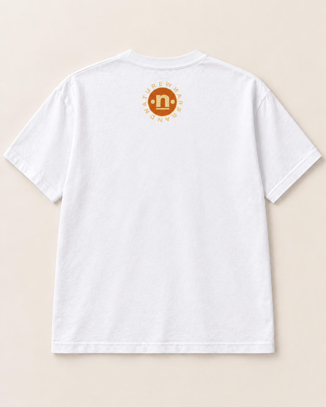 Lunar Groove Frog tee, white, back with small logo — Nature Wear Brand