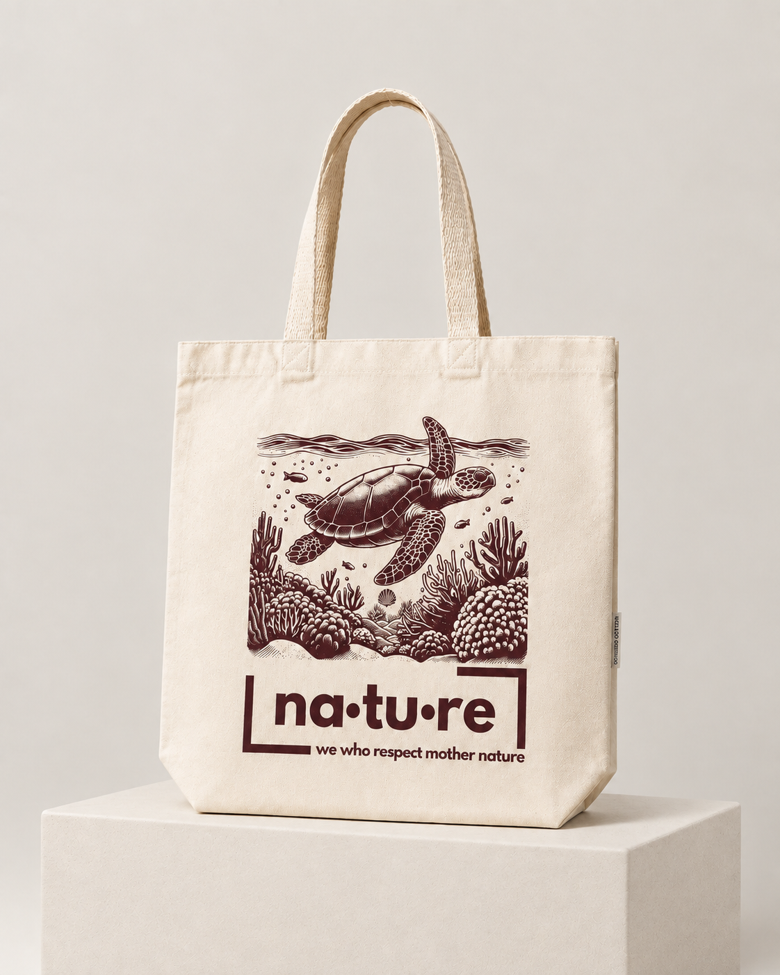 Sea Turtle Double Sided Tote Bag | Nature Wear Brand - Image 2