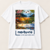 Four seasons t-shirt, white, front view — Nature Wear Brand