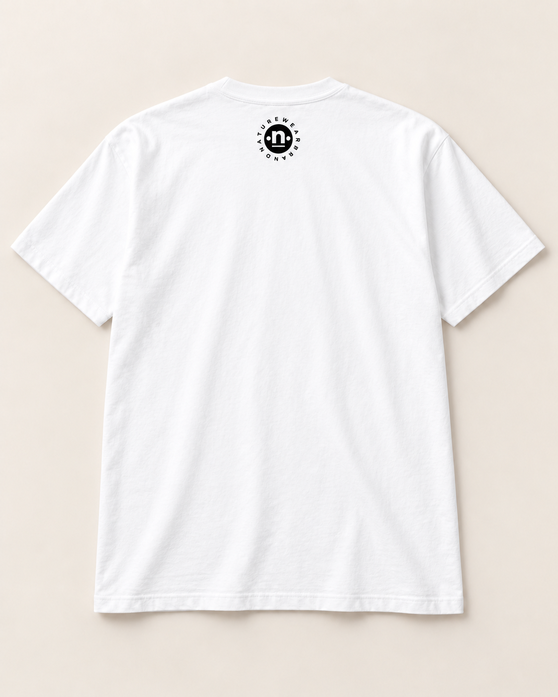 Four seasons t-shirt, white, circle logo back — Nature Wear Brand
