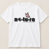 Butterfly graphic tee, white, front view — Nature Wear Brand
