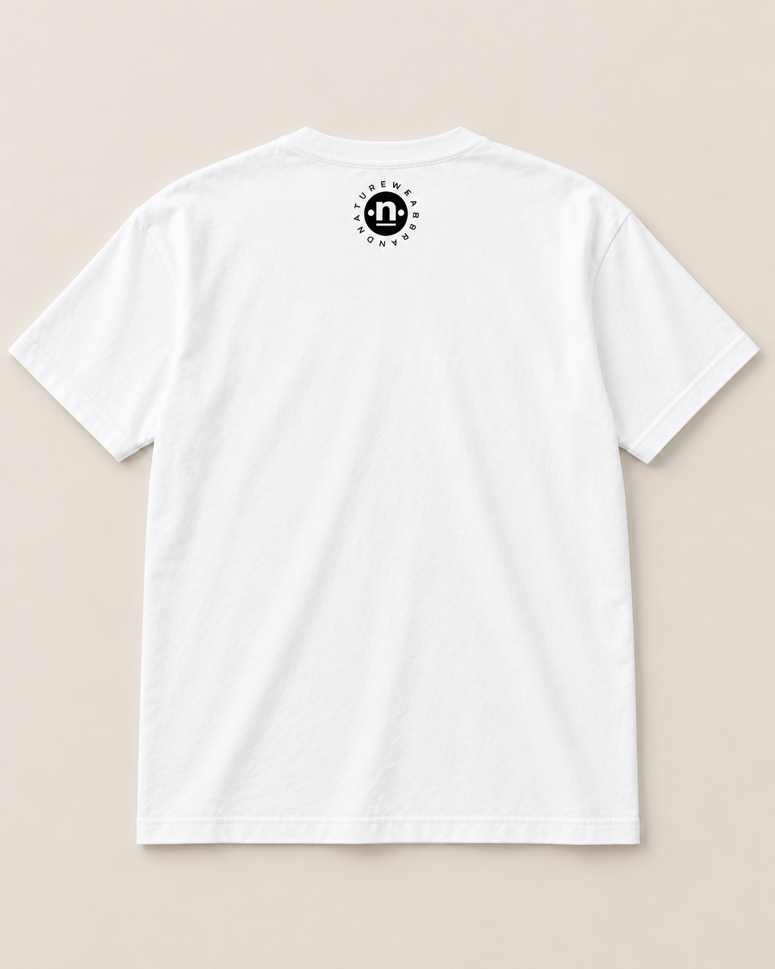 Butterfly graphic tee, white, circle logo back — Nature Wear Brand