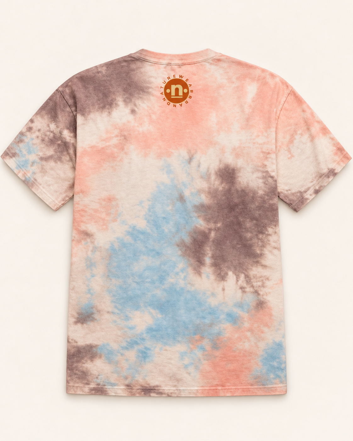 Lunar Groove Frog tie-dye tee, back with Nature Wear emblem — Nature Wear Brand