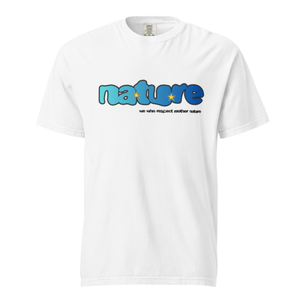 Botch Slogan “Nature” Midweight T-Shirt – White