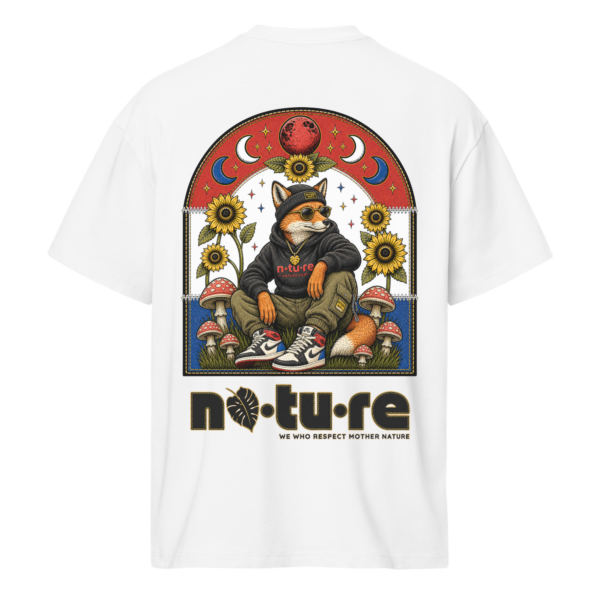 Street Fox – Nature Dept. Premium Heavyweight T-Shirt | Limited Edition - Small Slogan
