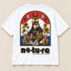 Street Fox back print tee, white — Nature Wear Brand