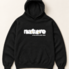 Nature bubble logo hoodie, black, front — Nature Wear Brand