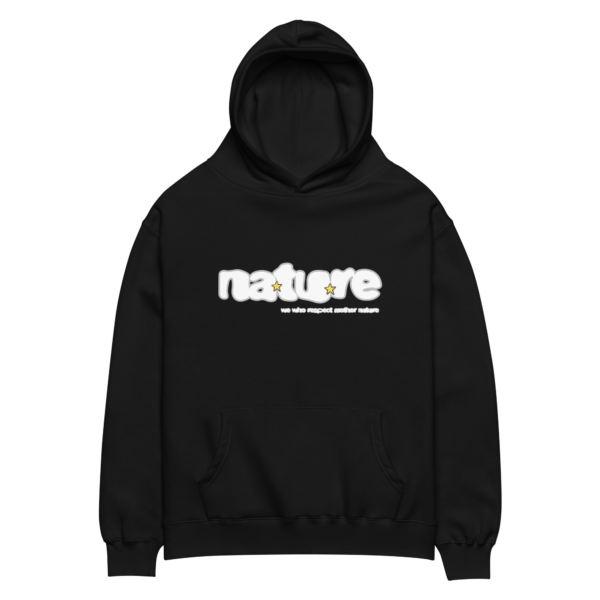 “Nature” Box Slogan Hoodie – Premium Heavyweight Pullover | Nature Wear Brand