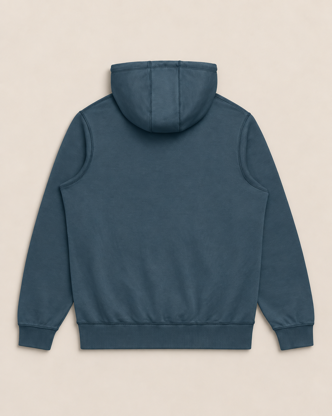 Nature heart logo hoodie, navy, back — Nature Wear Brand