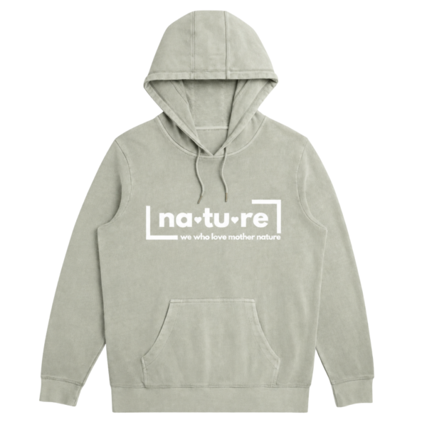 Nature Slogan Sage Organic French Terry Hoodie – Nature Wear Brand